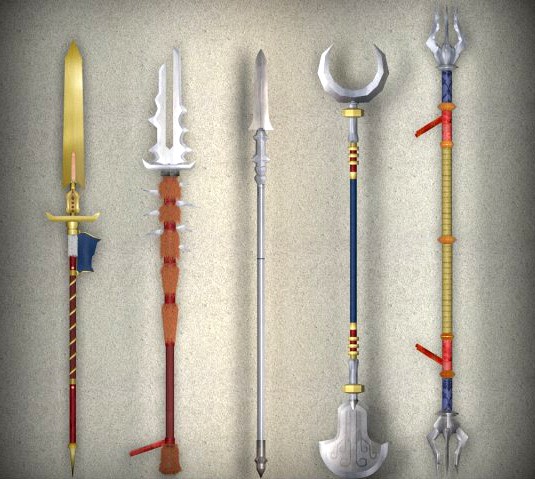 Diablo spear pack 3D Model