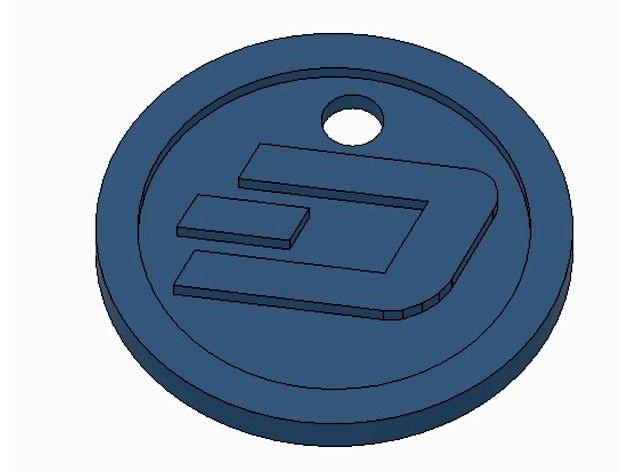 DASH (DASH) simple (Keychain) by TabzDesigns