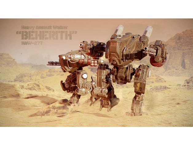 Heavy Assault Mech HAW-27T by filipturz
