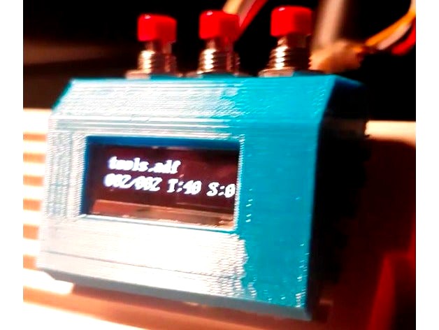 Amiga Gotek OLED Box (High profile with push buttons) by karios