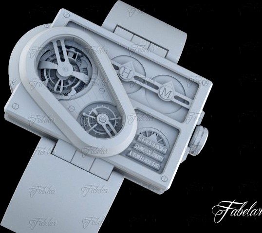 Harry Winston Histoire Tourbillon 3 3D Model