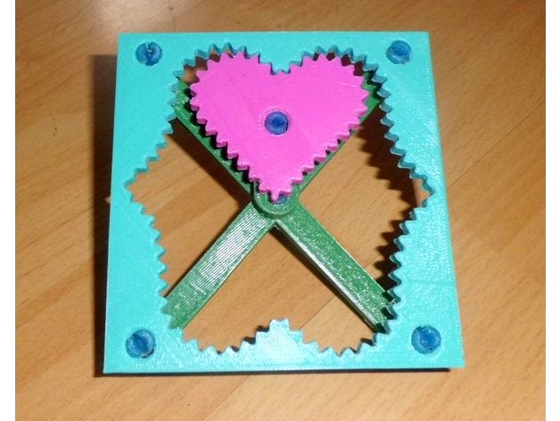Valentine Heart Gear with gearify software by faggahz