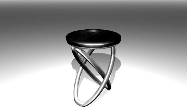 Unusual stool for kitchen 01 3D Model