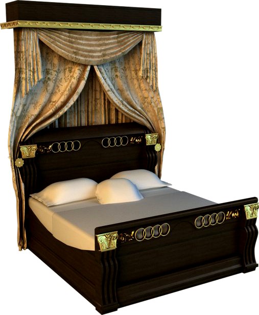Bed king classic 3D Model
