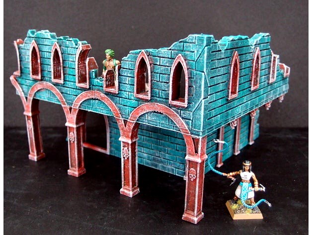 Gothic ruined house (28 mm/Heroic) by Blymurkla