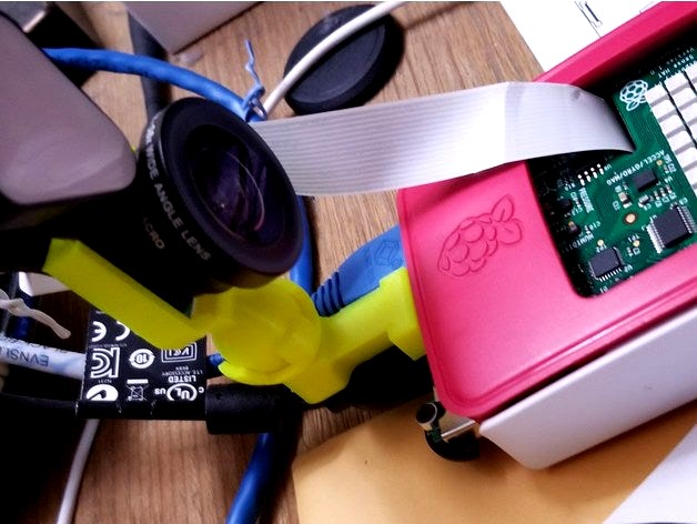 Raspbery Pi camera ball socket w/ usb & ethernet plugs by itsmefrosty