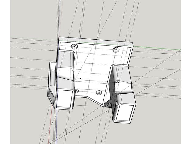 8 string agile guitar wall mount. by madtechshow
