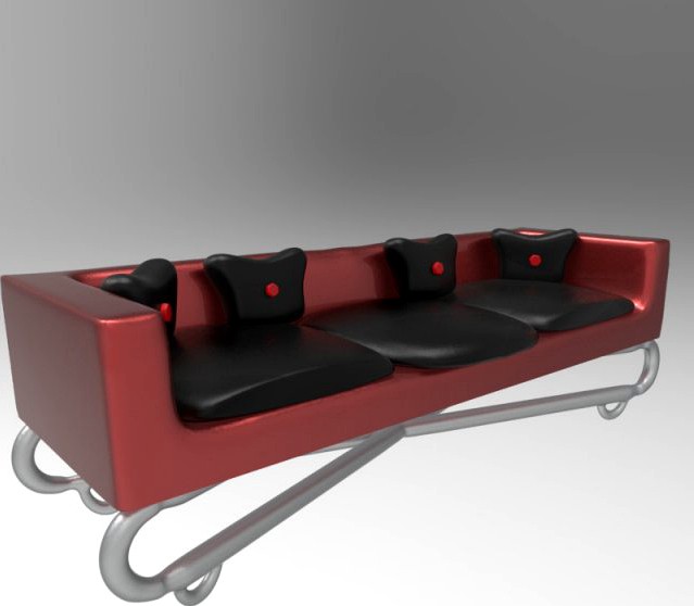 Industrial Sofa 3D Model