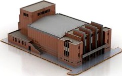 Naft Cinema Taj Cinema 3D Model