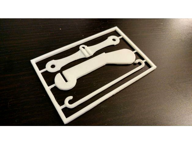 Business card puzzle crossbow for toothpicks by redbrain