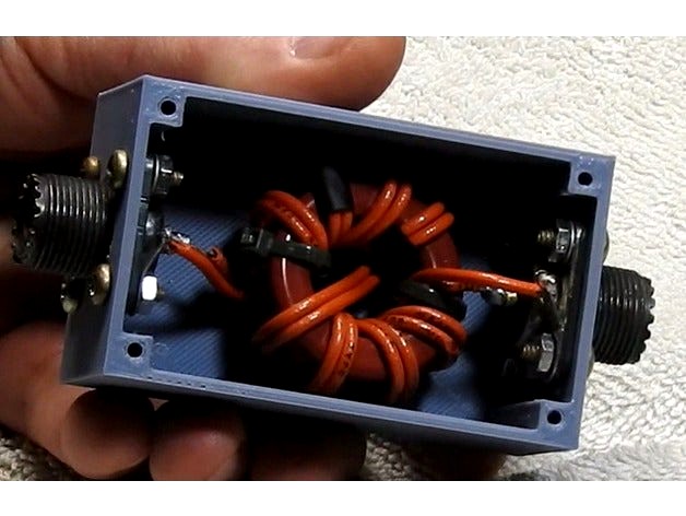 Enclosure for a 1:1 common mode choke by loughkb