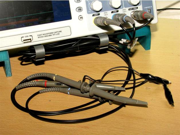 Oscilloscope cable tidy by AndyGadget
