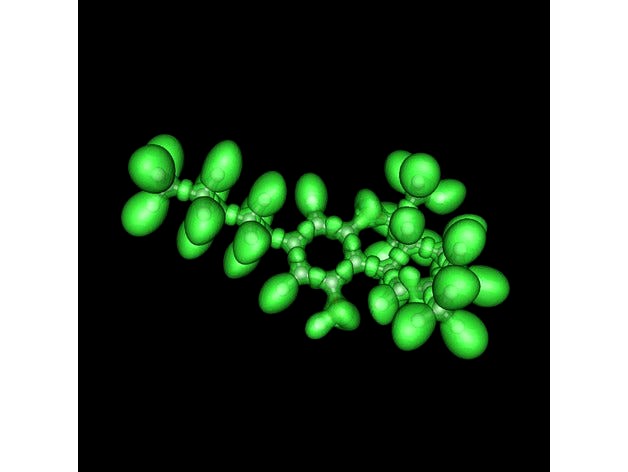 Electronic cloud of the THC molecule by xavierandrade