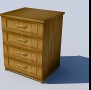 Bedside table 3D Model