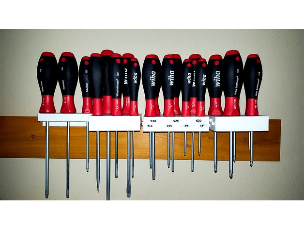 Screwdriver Racks with French Cleat hangers by kyle_marsh