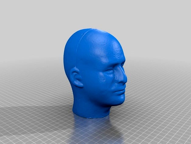 Styrofoam Mannequin Head - Male by DocCopemys