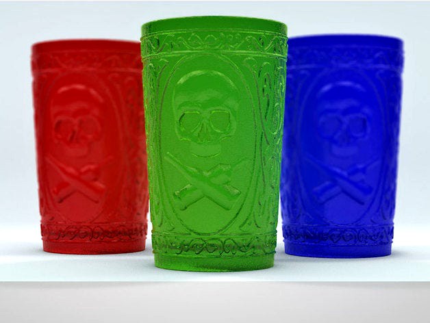 Skull Glass Ornament Style by spooner2011