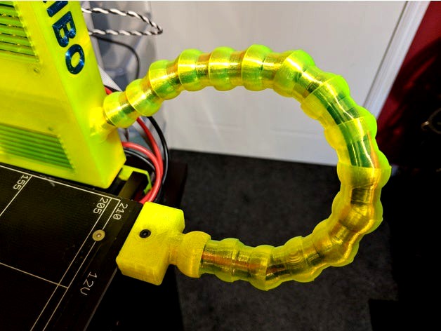 Ball jointed cable management for Prusa MK2S/Zaribo heated bed by Jasoncanning