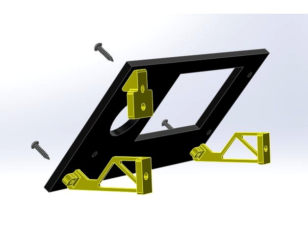 X5S Control Panel Tilt Brackets by EE_Maker