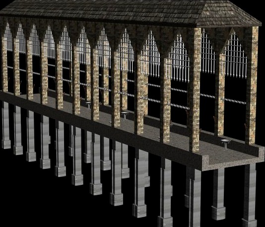 Medieval bridge 3D Model