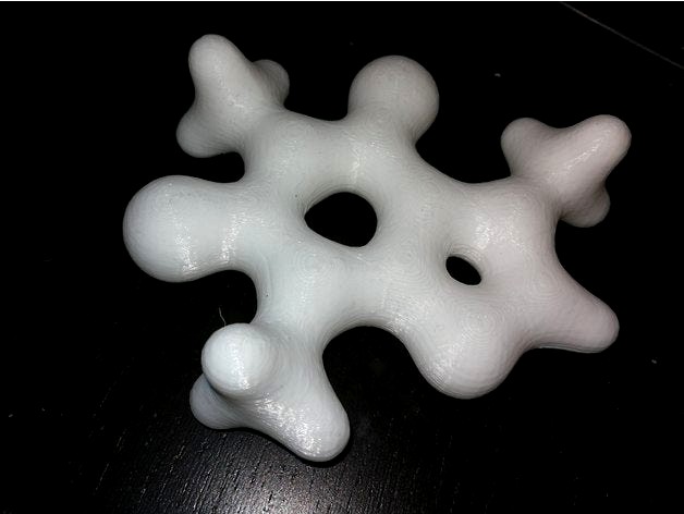 The electronic cloud of a caffeine molecule by xavierandrade