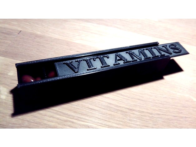 Vitamins Pills Box by 3Dsection