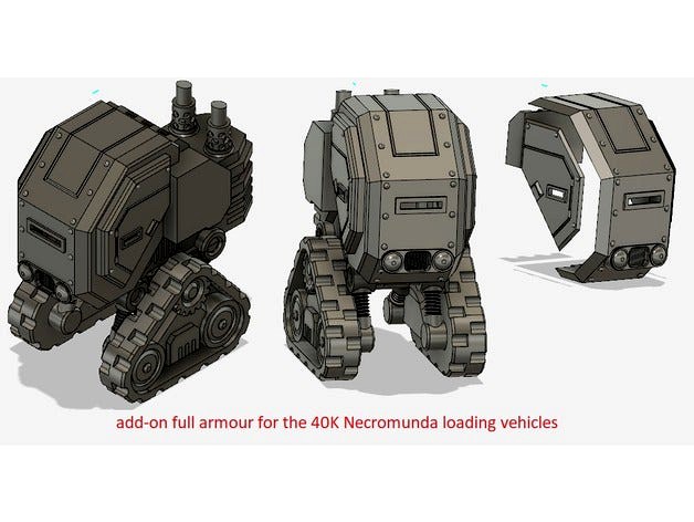 add-on full arnour 40K Necromunda loading vehicles by Dxsus