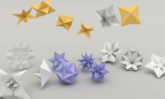 Origami flower 3D Model