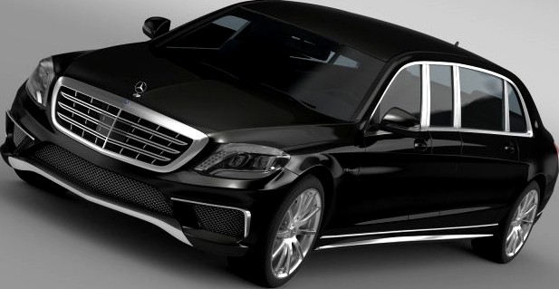 AMG Mercedes Maybach Pullman VV222 2015 3D Model