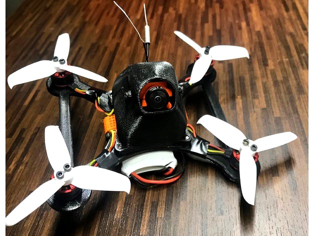 100% printed FPV Copter 125mm 2,5" micro kwad by FatAir