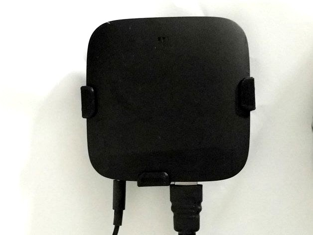 MiBox 3 Wall Bracket (cables from below) by NirDobovizki