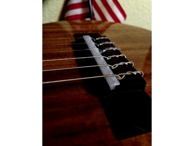 Guitar bridge to fix sharp intonation by AWS3D