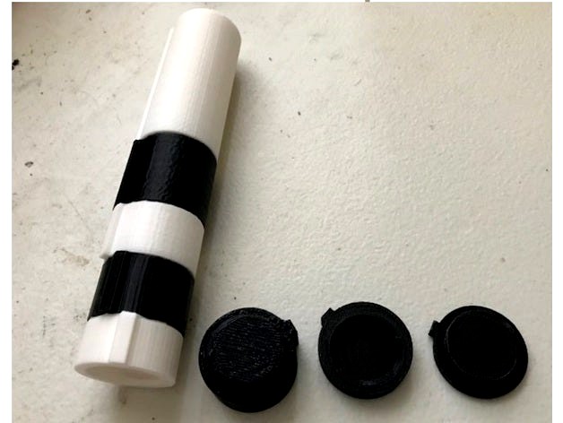 Pill Bottle, configurable, floats, color coded by mbrownn