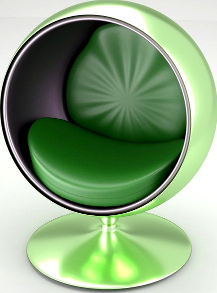 Spherical modern chair 3D Model