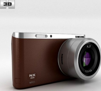 Samsung NX Mini Smart Camera Brown 3D Model