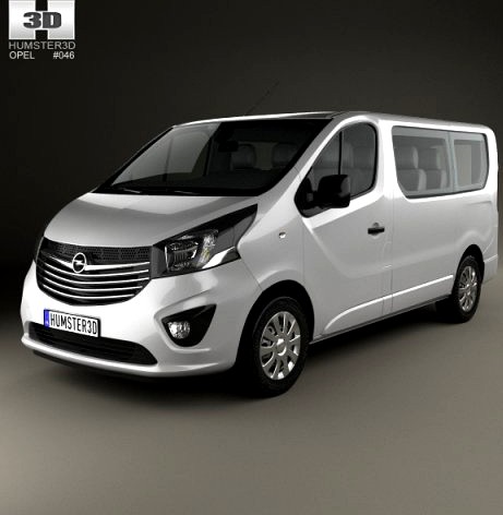 Opel Vivaro Passenger Van 2014 3D Model