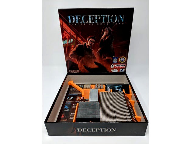 Deception Board Game Insert by brettmcgin