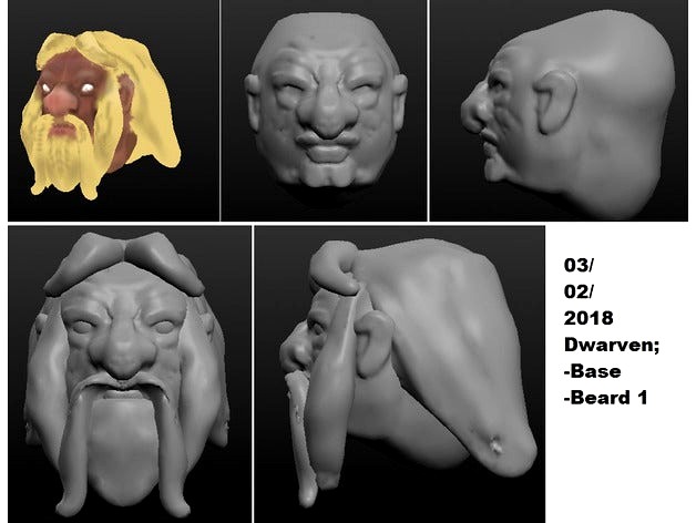 Dwarf head by Davidov