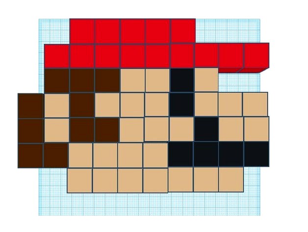 Mario Face 8 Bit by FlyingMushroom4