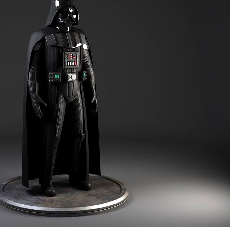 Star Wars Darth Vader Rigged for MAYA 3D Model