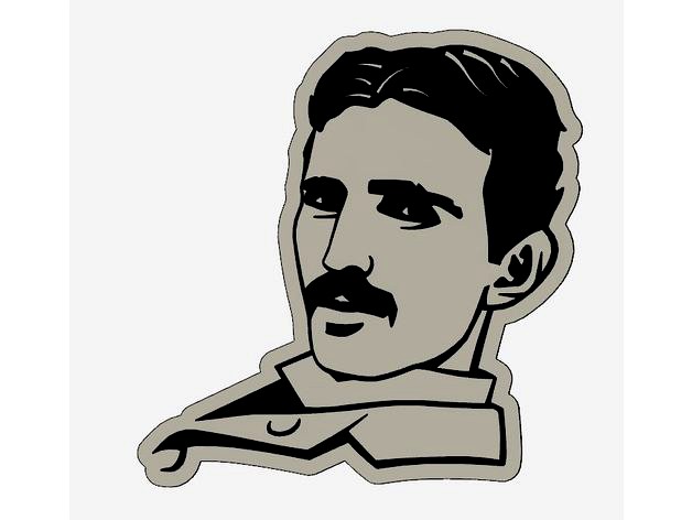 Nikola  Tesla logo and keychain by electromechtro