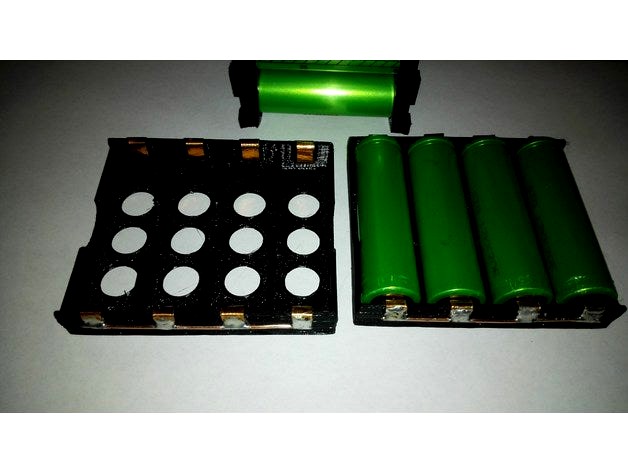 18650 Li-Ion Battery-Holder by sandfrog