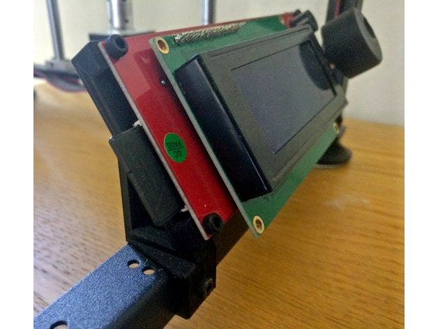 Flyingbear P905 Mount for RepRapDiscount Smart Controller by Adamzki