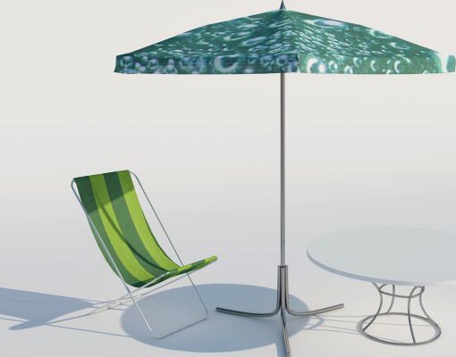 Download free Furniture for patio set2 3D Model