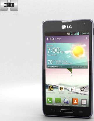 LG Optimus F3 Purple 3D Model