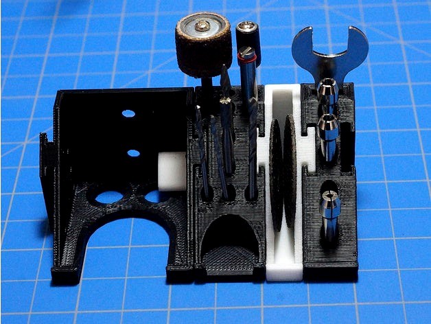 Yet another modular Dremel drill hanger by quanticchaos