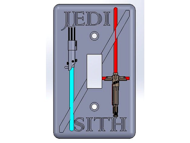 Star Wars Light Switch cover by TheJadeRabbit