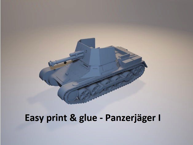 Easy Print & Glue - Panzerjäger I by juergen54