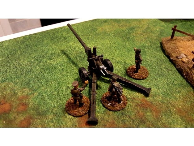 Soviet A-19 122mm gun - 28mm scale by deweycat