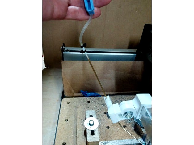 Shapeoko 3 Gravity Feed Coolant Dripper for Aluminum Cutting by hemocyanin